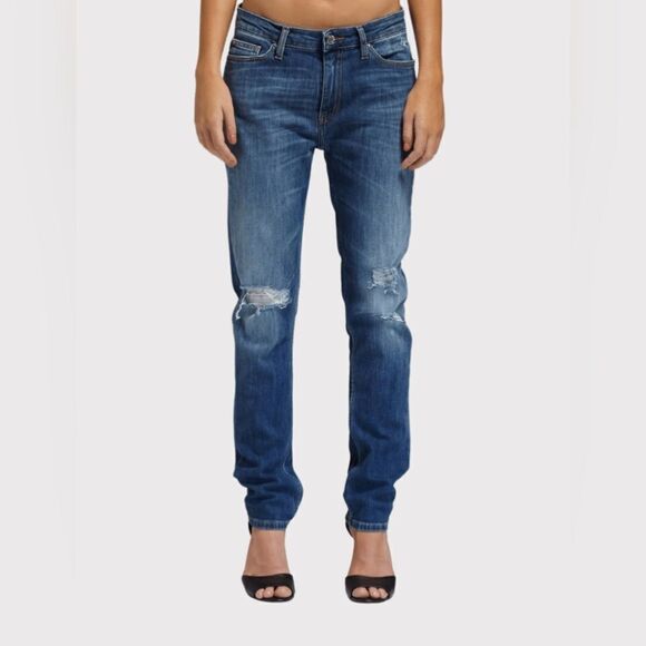 Women’s IRO medium wash karsen garoon distressed low rise jeans size 31 - Picture 1 of 9